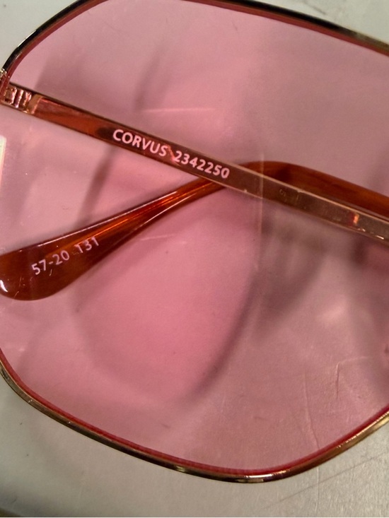 Aire Corvus Sunglasses Bright Gold Pink rose Lens aviators Revolve main image 7